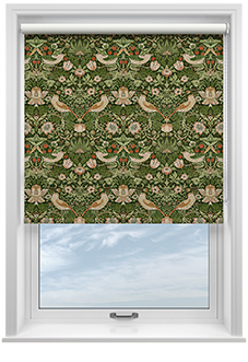 William Morris At Home Strawberry Thief, Nettle - Twist&Fit Roller Blind
